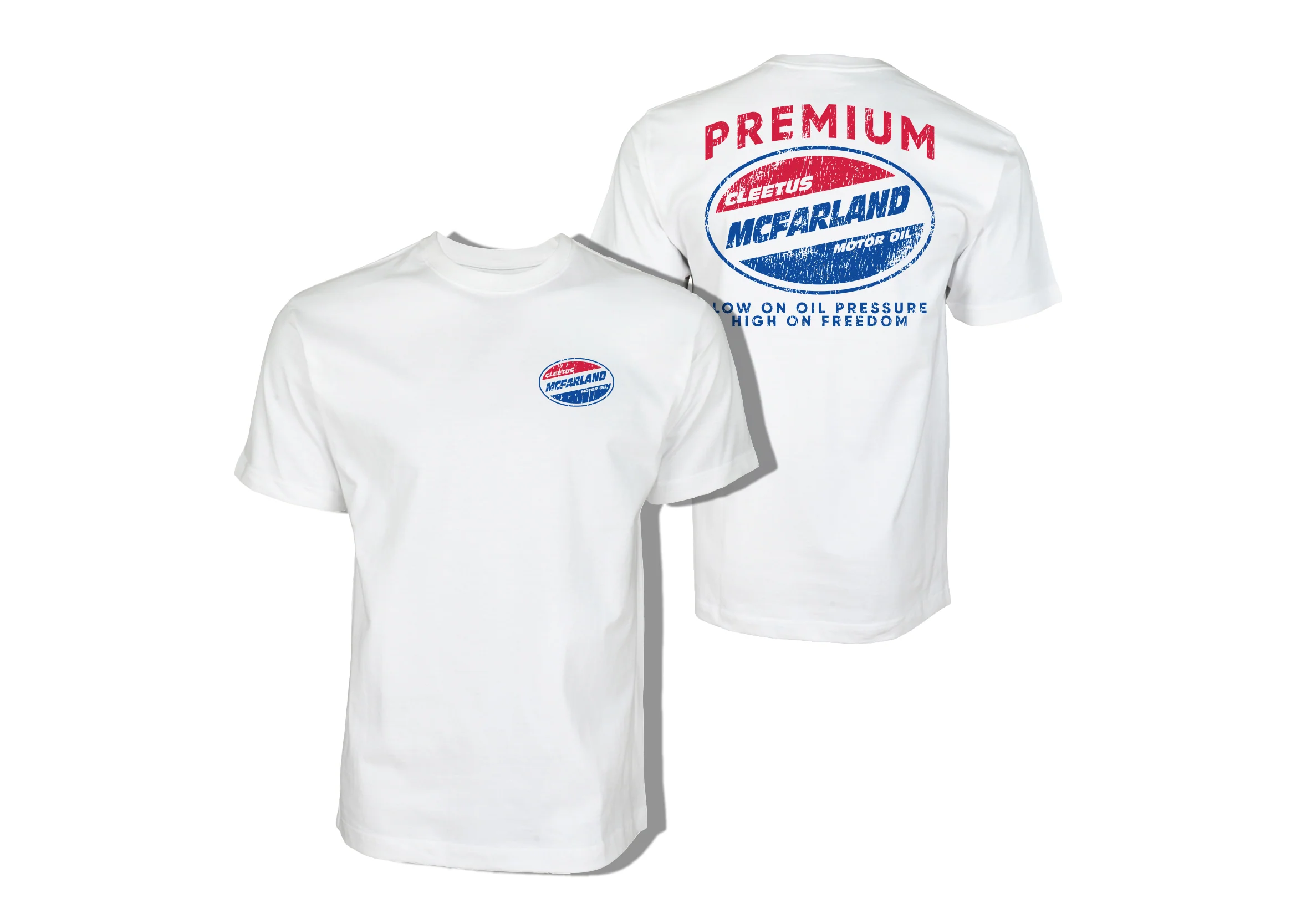 Cleetus Motor Oil Shirt (Black or White) - Image 2