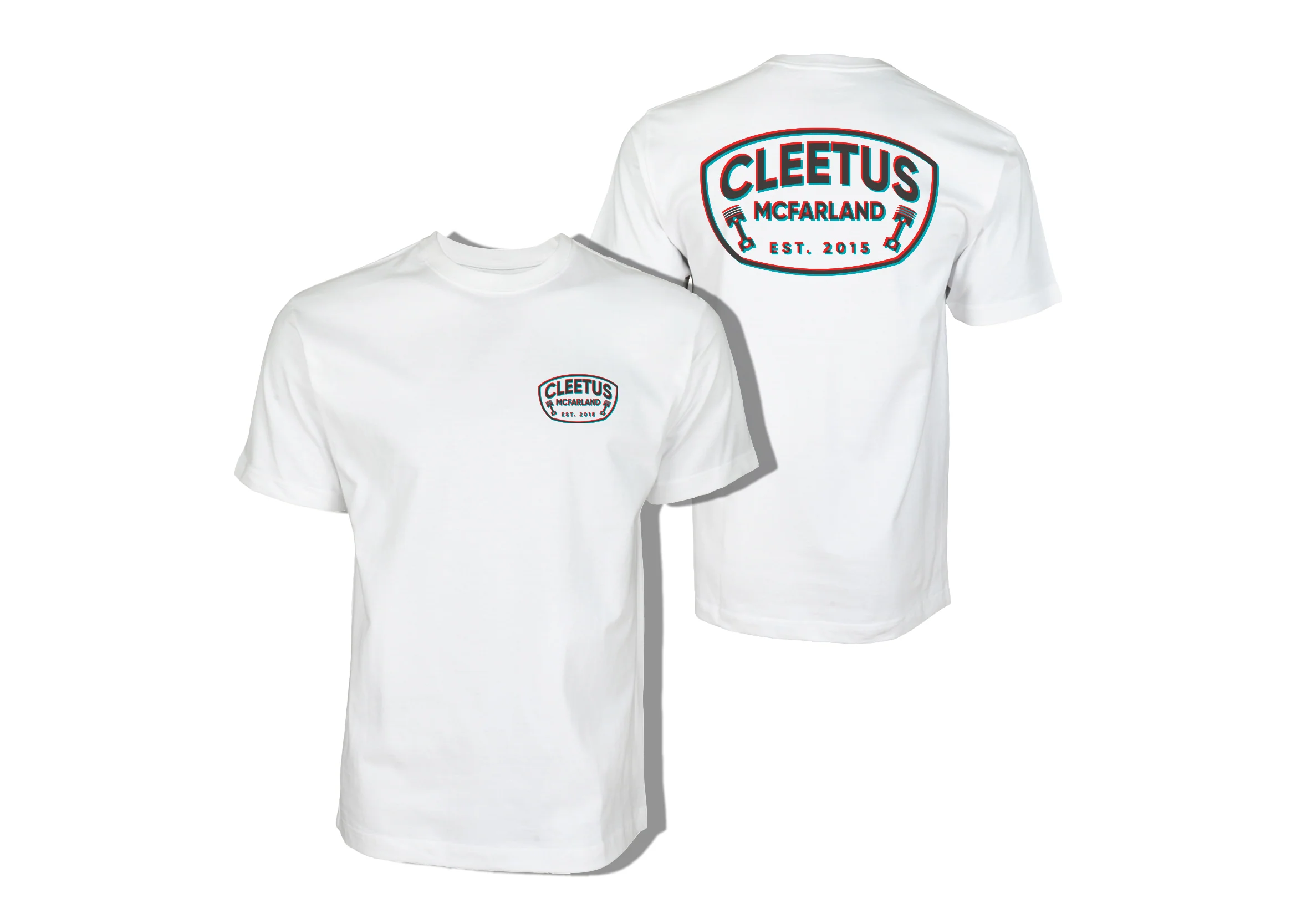 Est. 2015 Cleetus Shirt (black and white) - Image 2