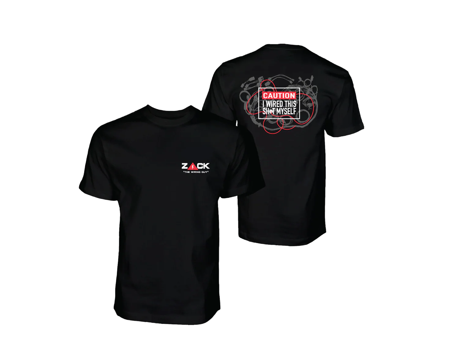 Zack the Wiring Guy Caution Shirt